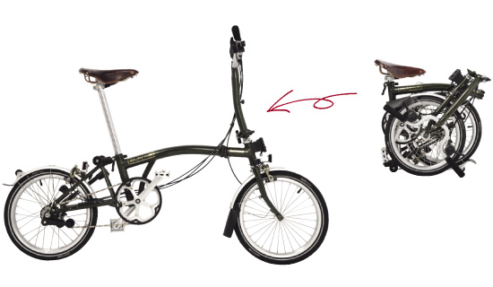 ブロンプトン×バブアー